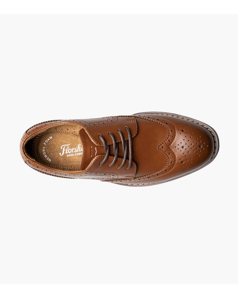 Florsheim Rucci Wing Tip Oxford Jr. {Cognac 221}