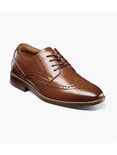 Florsheim Rucci Wing Tip Oxford Jr. {Cognac 221}