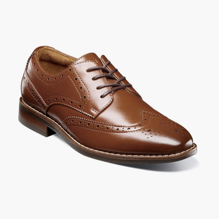 Florsheim Rucci Wing Tip Oxford Jr. {Cognac 221}
