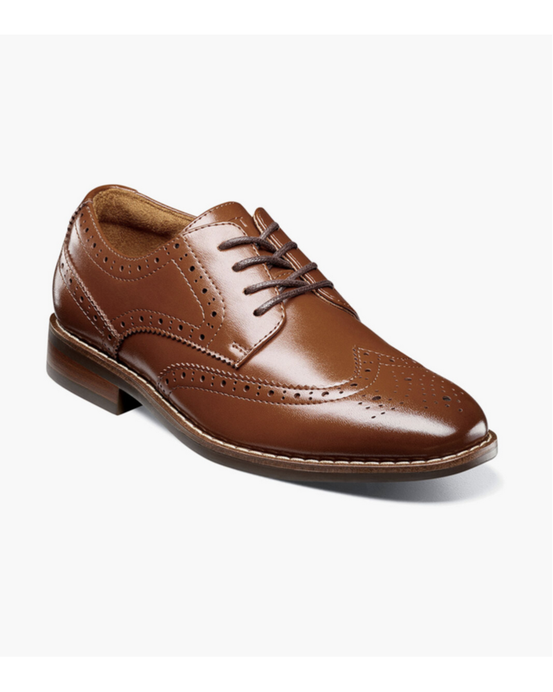 Florsheim Rucci Wing Tip Oxford Jr. {Cognac 221}