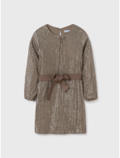 Mayoral Sequin Dress {Mocha} Tween