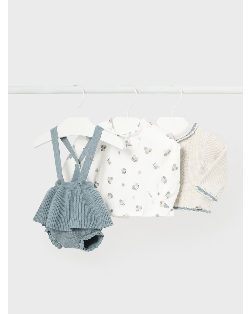 Mayoral Floral Skirt Set {Iceberg}