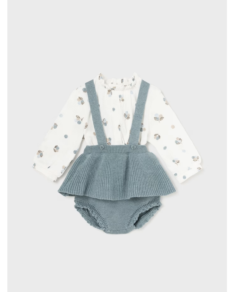 Mayoral Floral Skirt Set {Iceberg}