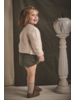 Plaid Pleated Shirt/Bloomer Set {Tan/Olive}