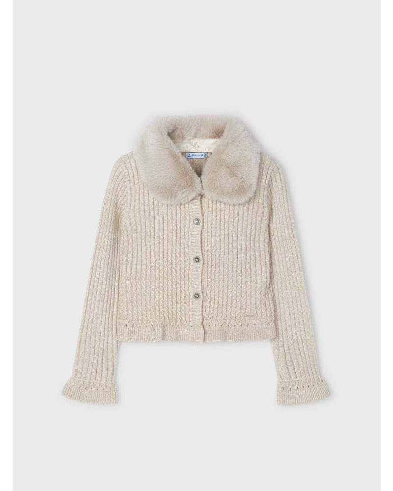 Sweater with faux collar hot sale