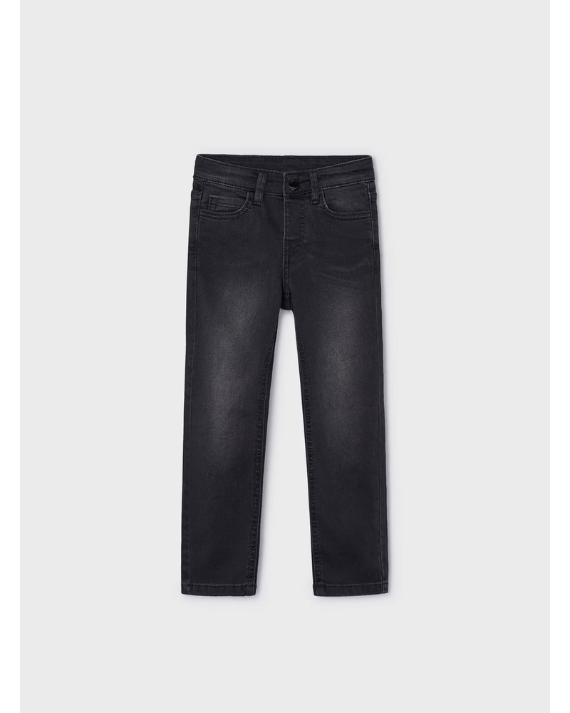 Mayoral 'Smart' Just For Cool Kids T-Shirt w/ Jean Set {Crm/Blk}