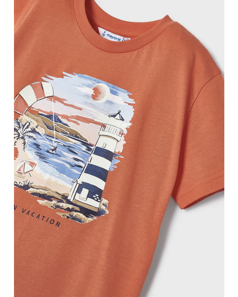 Mayoral Beach T-shirt {Orange}
