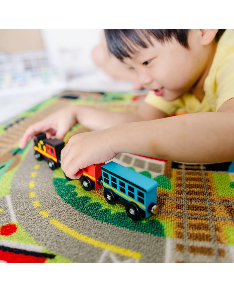 Melissa & Doug Round the Rails {Train Rug}