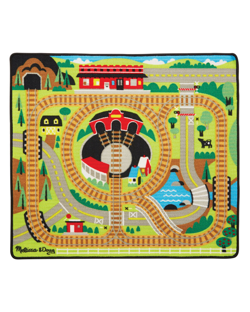 Melissa & Doug Round the Rails {Train Rug}