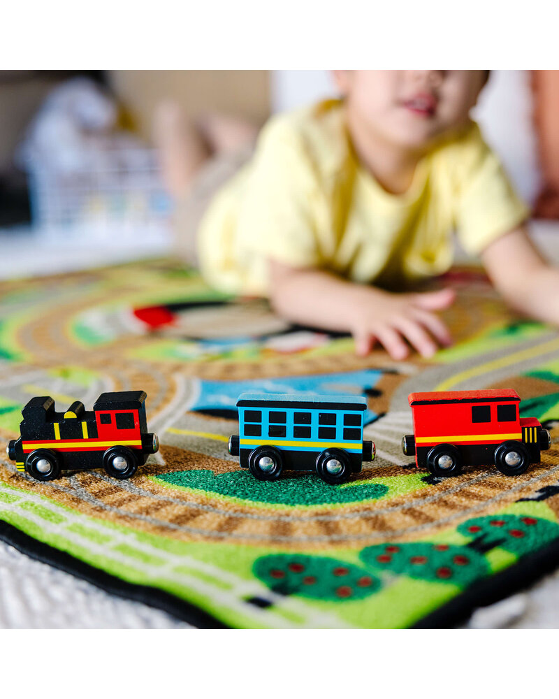 Melissa & Doug Round the Rails {Train Rug}