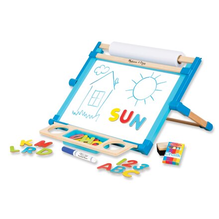 Melissa & Doug Deluxe Double-Sided Magnetic Tabletop Easel
