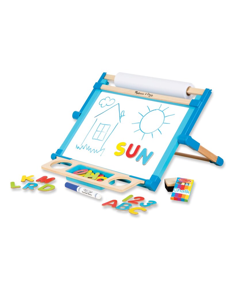 Melissa & Doug Deluxe Double-Sided Magnetic Tabletop Easel
