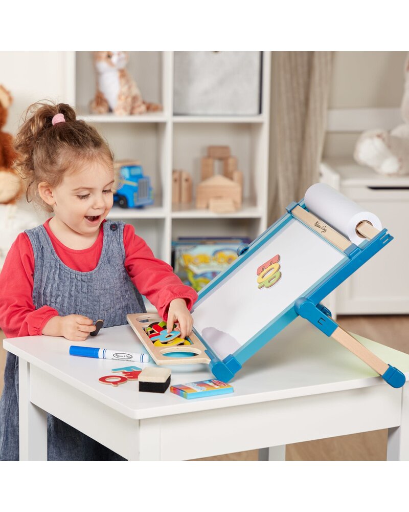 Melissa & Doug Deluxe Double-Sided Magnetic Tabletop Easel