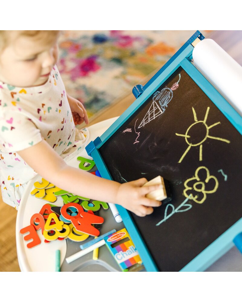 Melissa & Doug Deluxe Double-Sided Magnetic Tabletop Easel