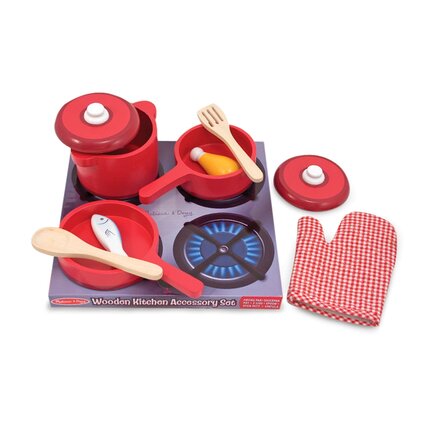 Melissa & Doug Play Kitchen Accessory Set - Pots & Pans