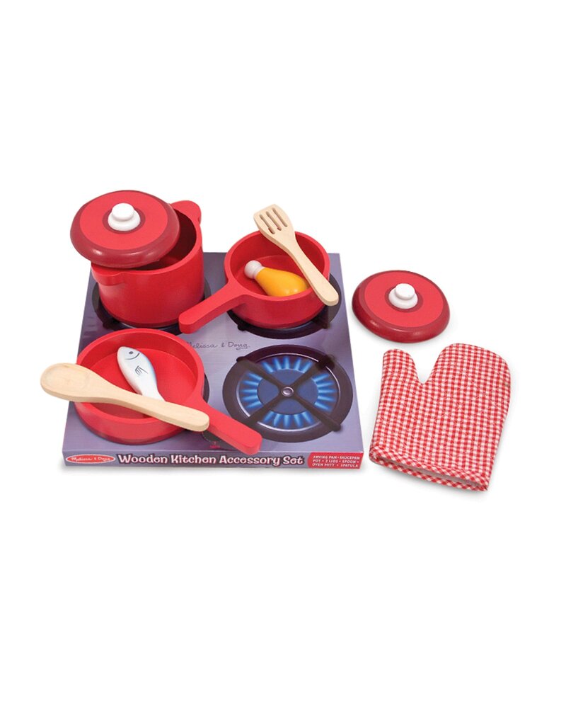 Melissa & Doug Play Kitchen Accessory Set - Pots & Pans
