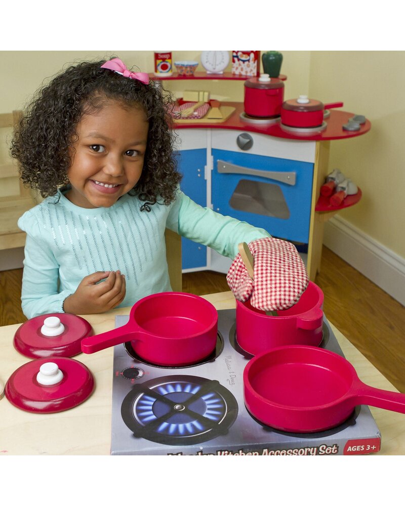 Melissa & Doug Play Kitchen Accessory Set - Pots & Pans