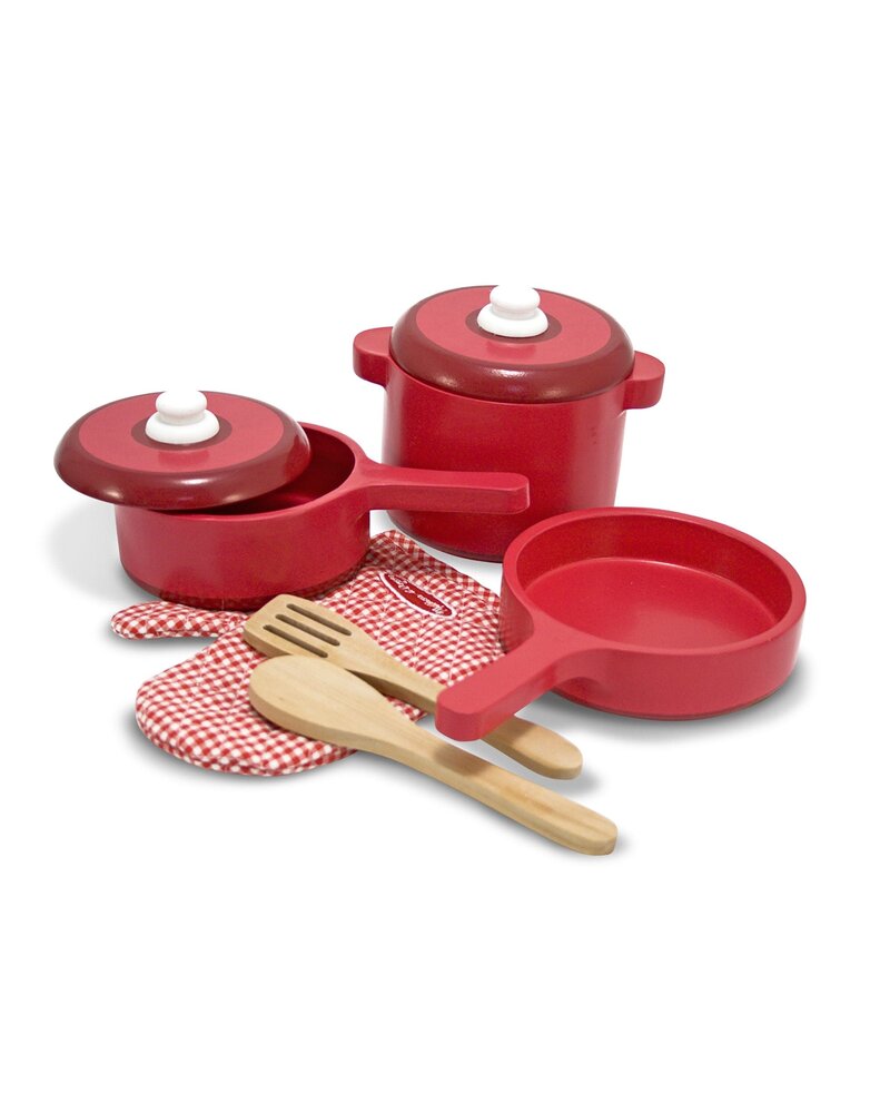 Melissa & Doug Play Kitchen Accessory Set - Pots & Pans