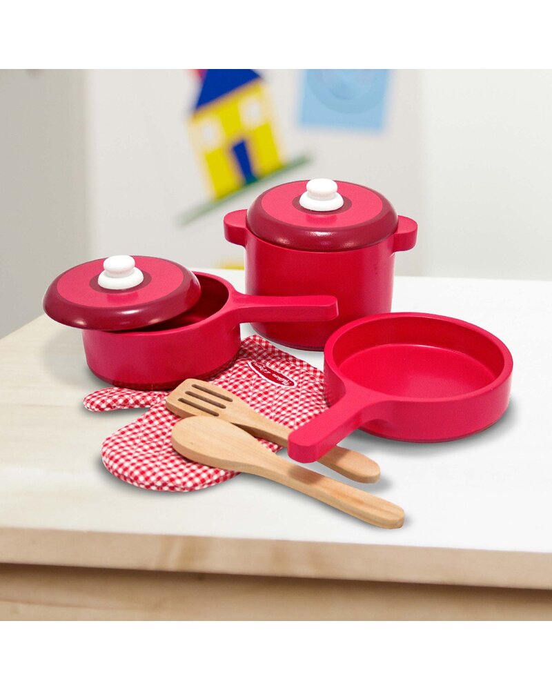 Melissa & Doug Play Kitchen Accessory Set - Pots & Pans