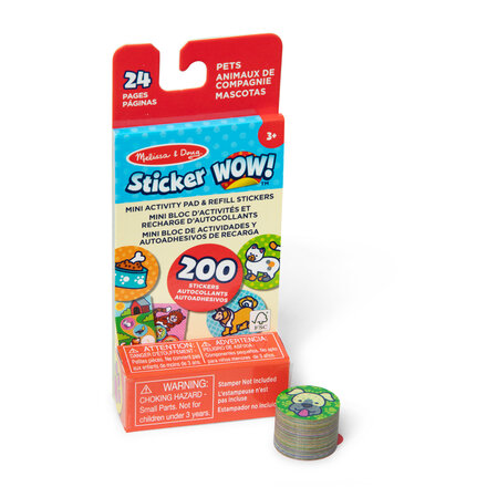 Melissa & Doug Sticker WOW! Mini Activity Pad with Refill Stickers {Pets}