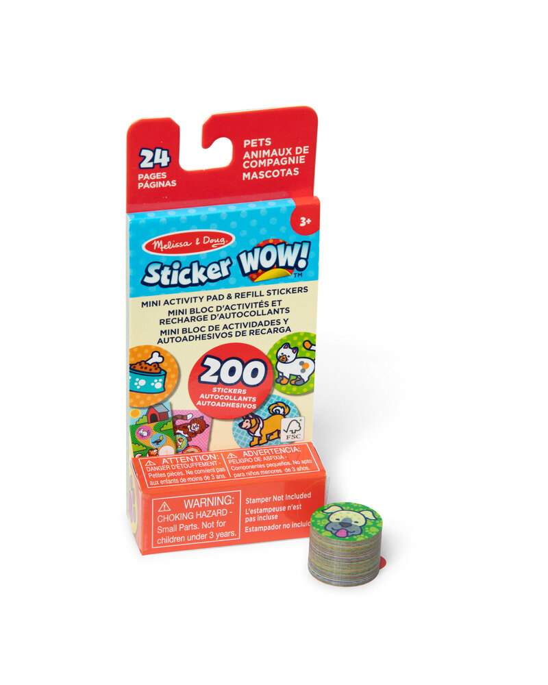Melissa & Doug Sticker WOW! Mini Activity Pad with Refill Stickers {Pets}
