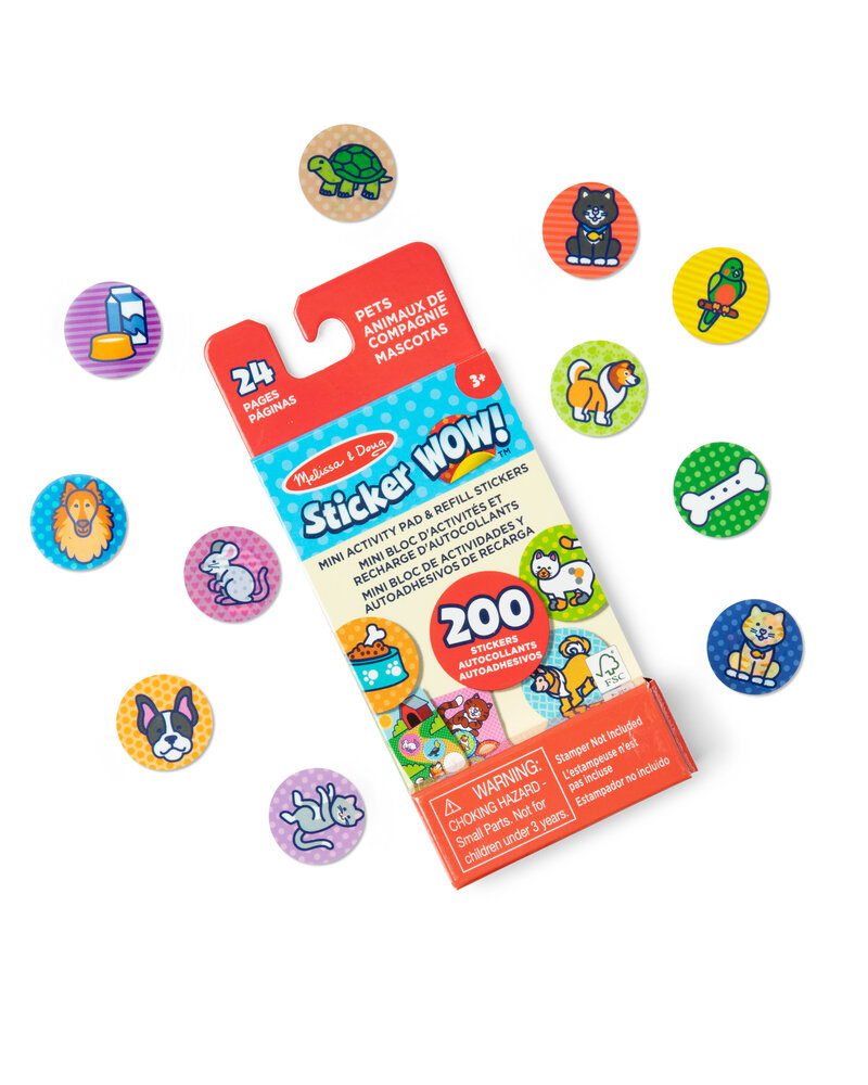 Melissa & Doug Sticker WOW! Mini Activity Pad with Refill Stickers {Pets}
