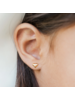 Cherished Moments Puff Heart Earrings {14K Gold Plated}
