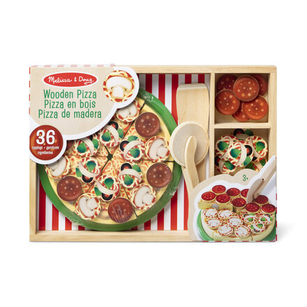 Melissa & Doug Wooden Pizza Party Play Set