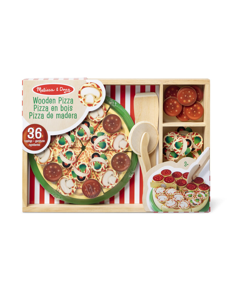 Melissa & Doug Wooden Pizza Party Play Set
