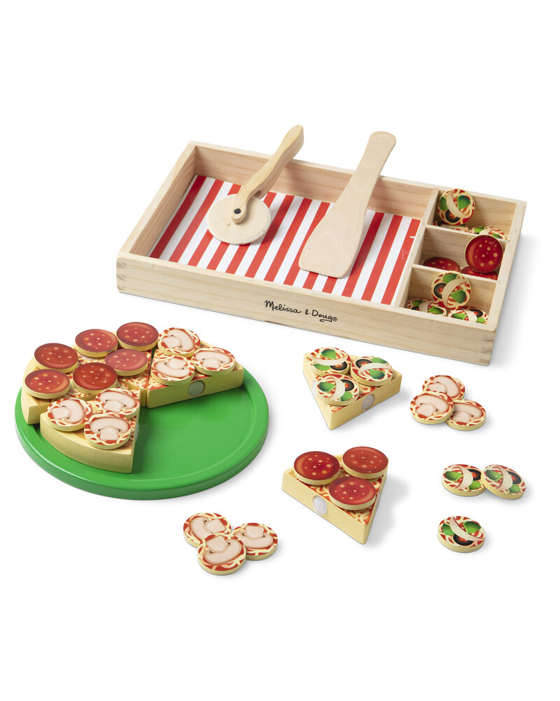 Melissa & Doug Wooden Pizza Party Play Set