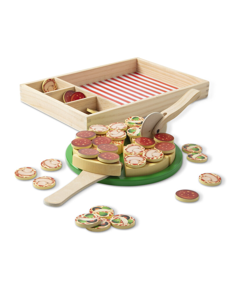 Melissa & Doug Wooden Pizza Party Play Set