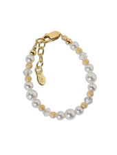 Cherished Moments Maizey Pearl Baby Bracelet {14K Gold Plated}