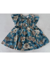 Yo Baby Floral Printed Dress w/ Bloomers {Turquoise}