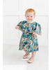 Yo Baby Floral Printed Dress w/ Bloomers {Turquoise}