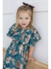 Yo Baby Floral Printed Dress {Turquoise}