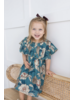 Yo Baby Floral Printed Dress {Turquoise}