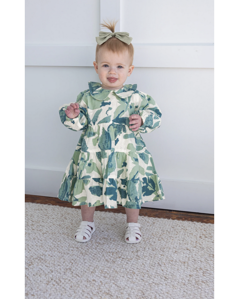 Yo Baby Leaf Bloomer & Dress Set {Sage Grn}