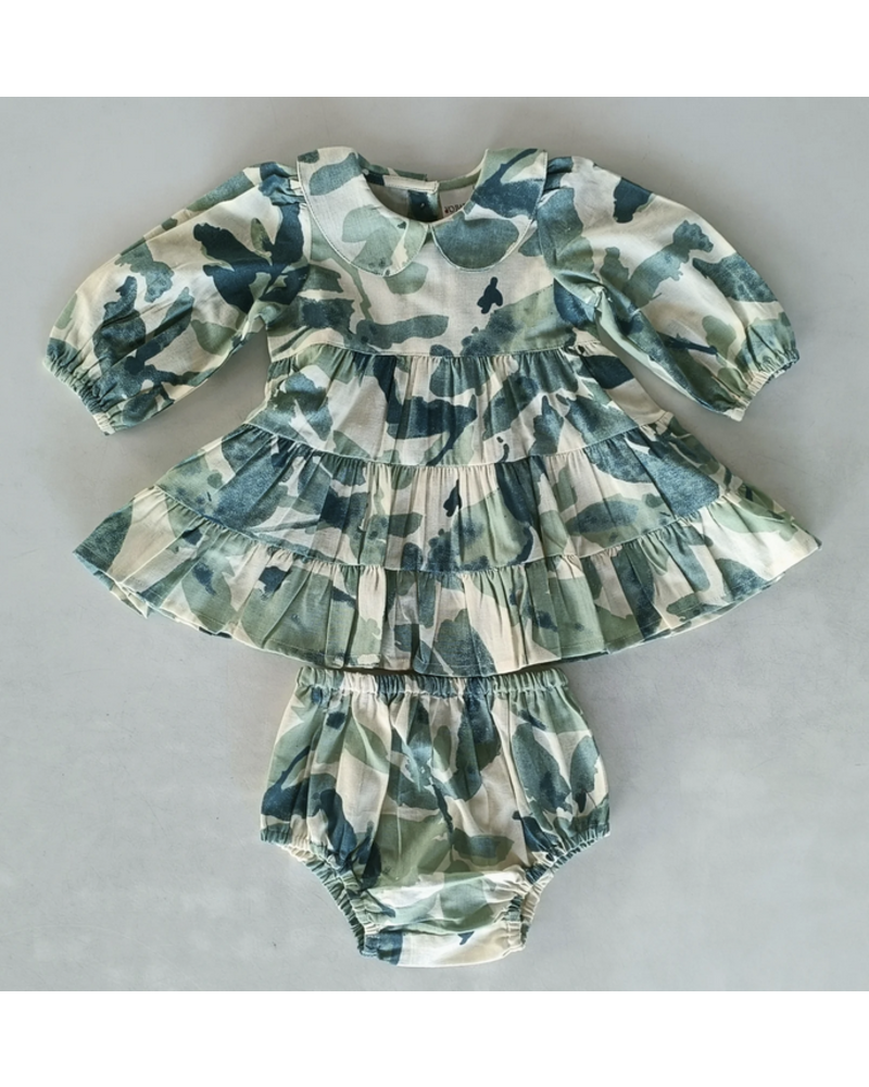 Yo Baby Leaf Bloomer & Dress Set {Sage Grn}