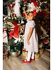 Sophie & Lucas Holiday Check Petal Dress {Grey/Red}