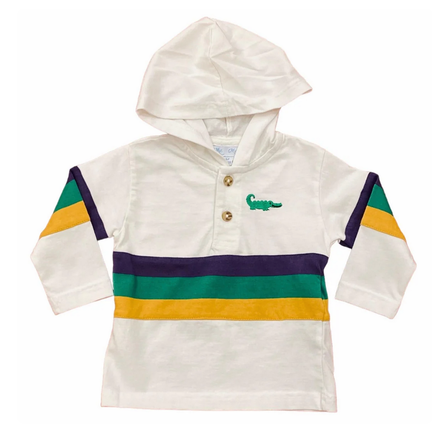 Mardi Gras Rugby L/S Hoodie