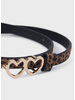 Mayoral Leopard Double Heart Belt {Mocha}
