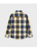 Mayoral Plaid L/S Shirt {Nvy/Sky/Wht} Tween