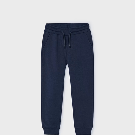 Mayoral Basic Cuffed Fleece Trousers {Navy} Size 9