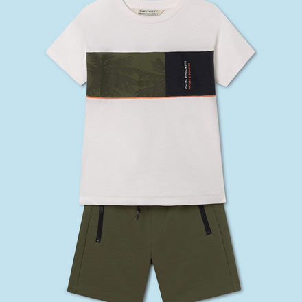 Nukutavake Jungle Knit Set {White/Olive} Size 16 Tween