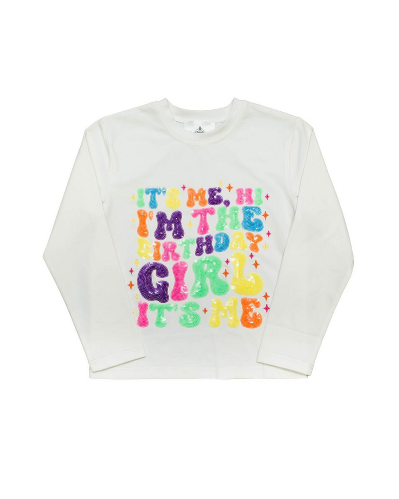 Belle Cher It's Me Birthday Sequin Shirt {Neon}