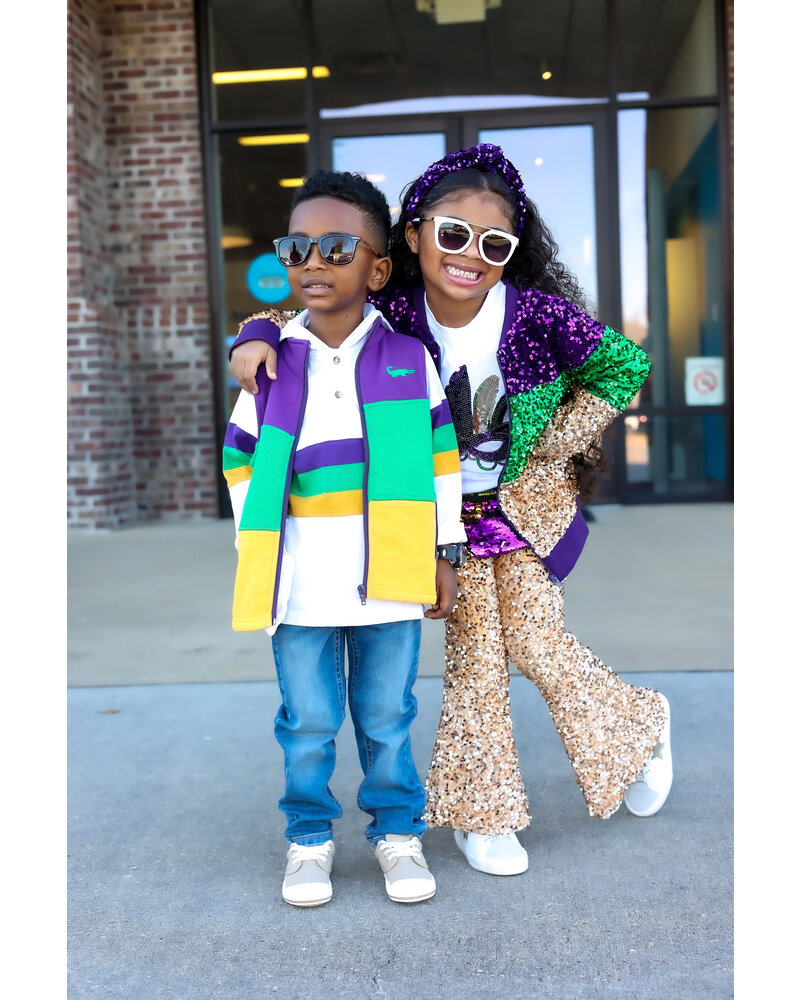 Me Me Mardi Gras Gogo Pants {Gold}