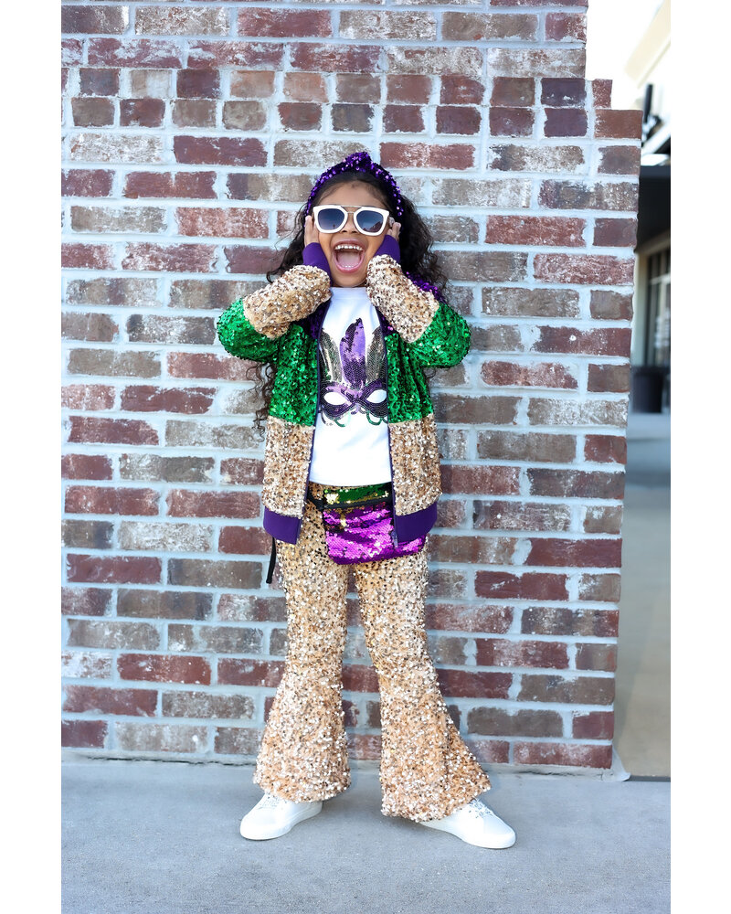 Me Me Mardi Gras Gogo Pants {Gold}