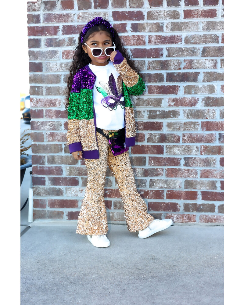 Me Me Mardi Gras Gogo Pants {Gold}