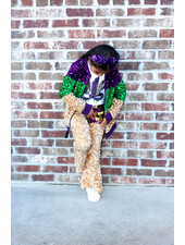 Me Me Mardi Gras Gogo Pants {Gold}