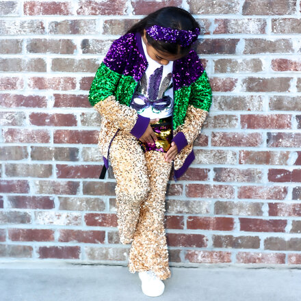 Me Me Mardi Gras Gogo Pants {Gold}